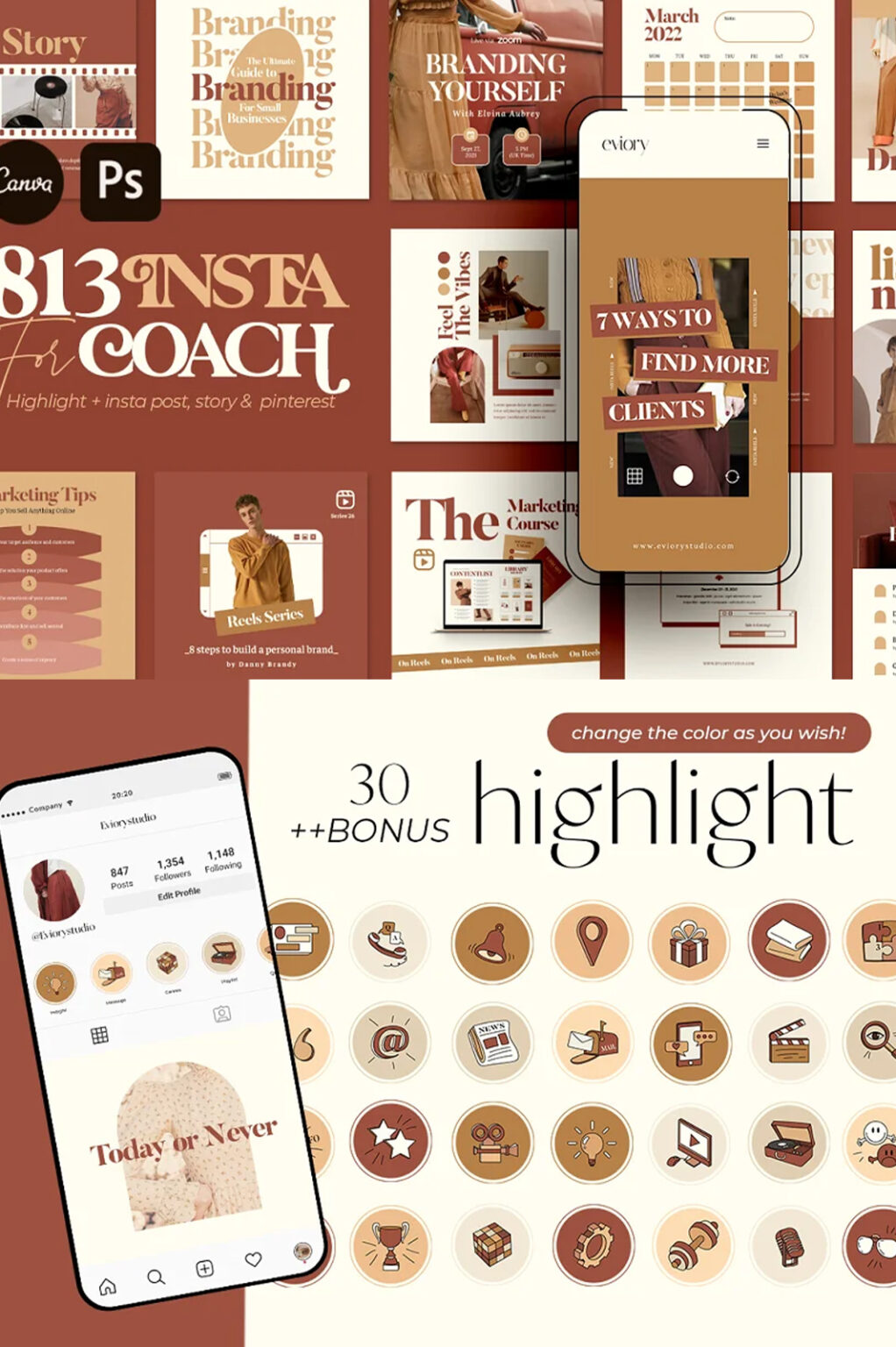 Instagram Creator For Coach CANVA PS - Siteoutsite