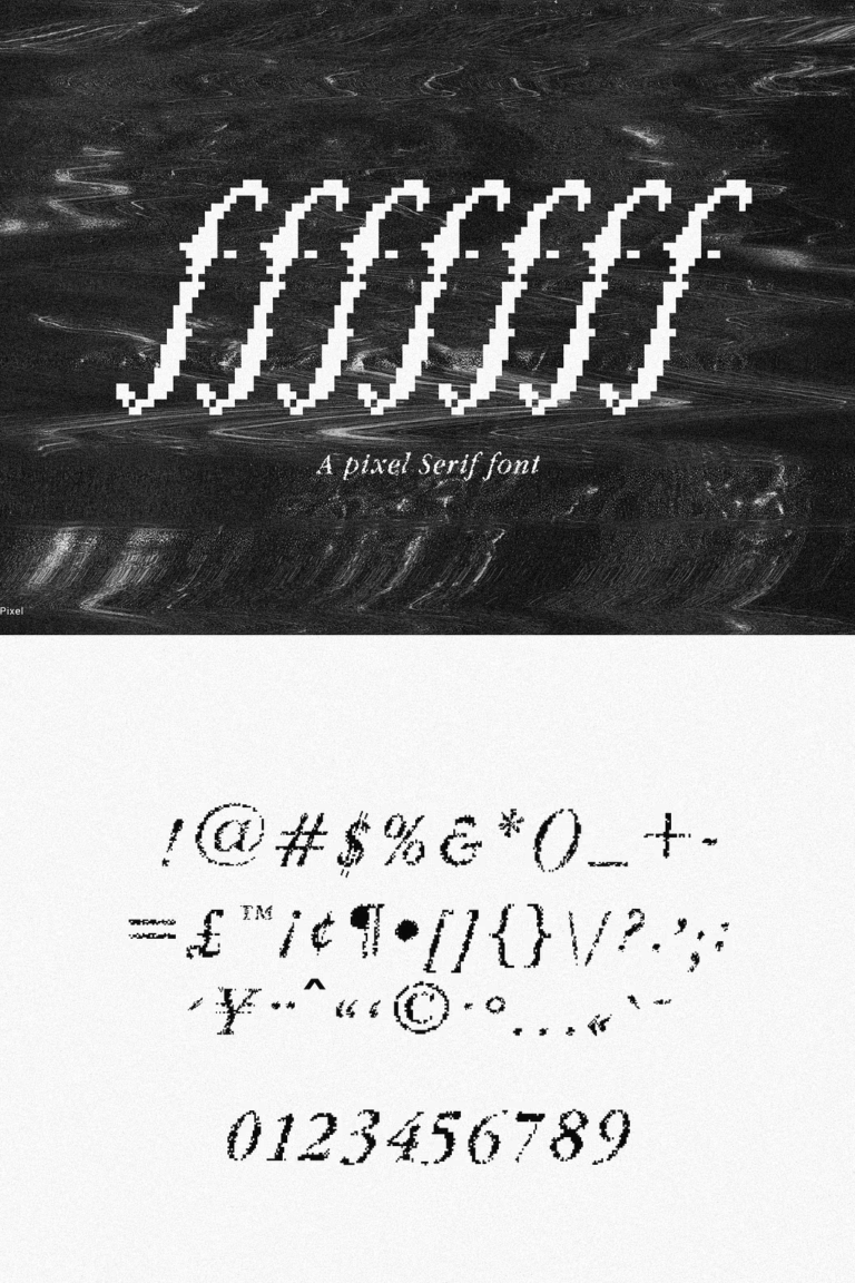Fffffff Pixel Serif Font - Siteoutsite