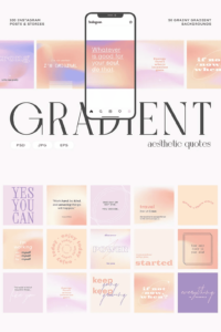Instagram Gradient Quotes Graphics - Siteoutsite
