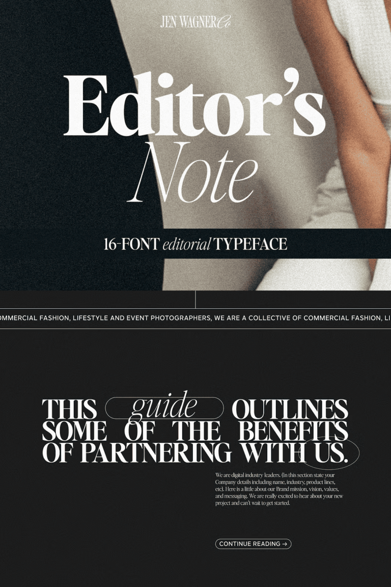 Editor's Note 16Font Editorial Serif - Siteoutsite