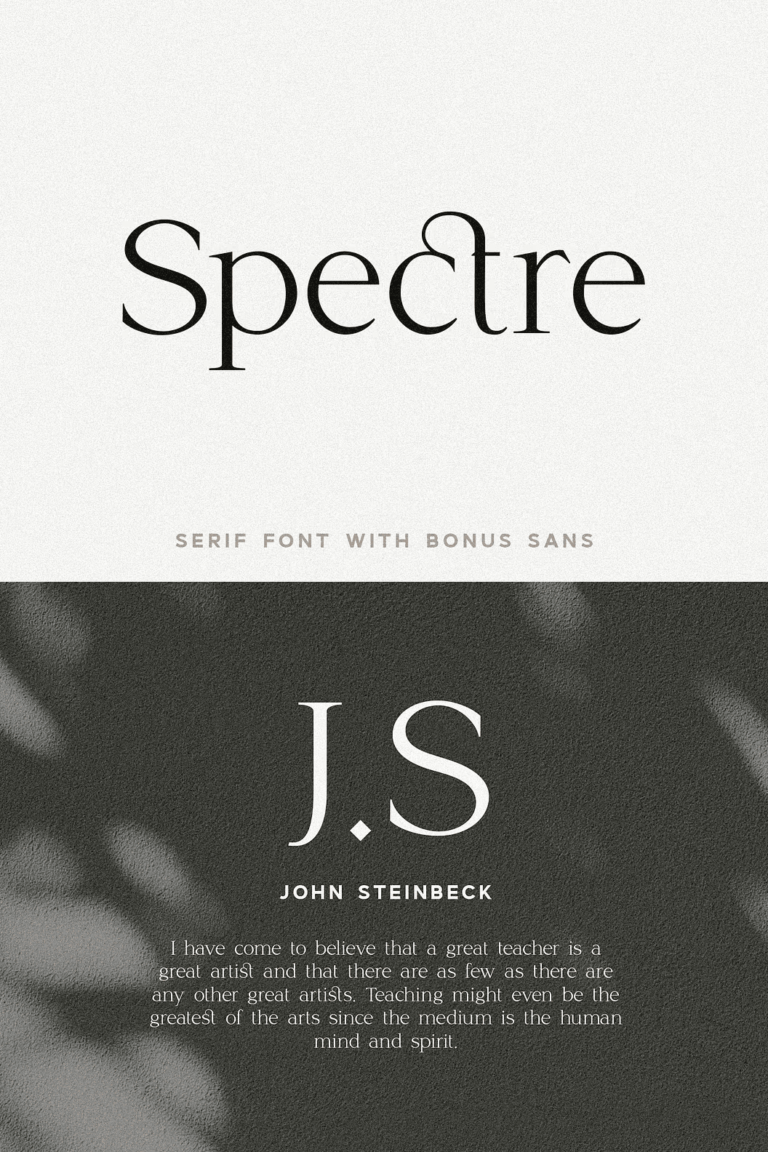 Spectre Font Duo Sans & Serif - Siteoutsite