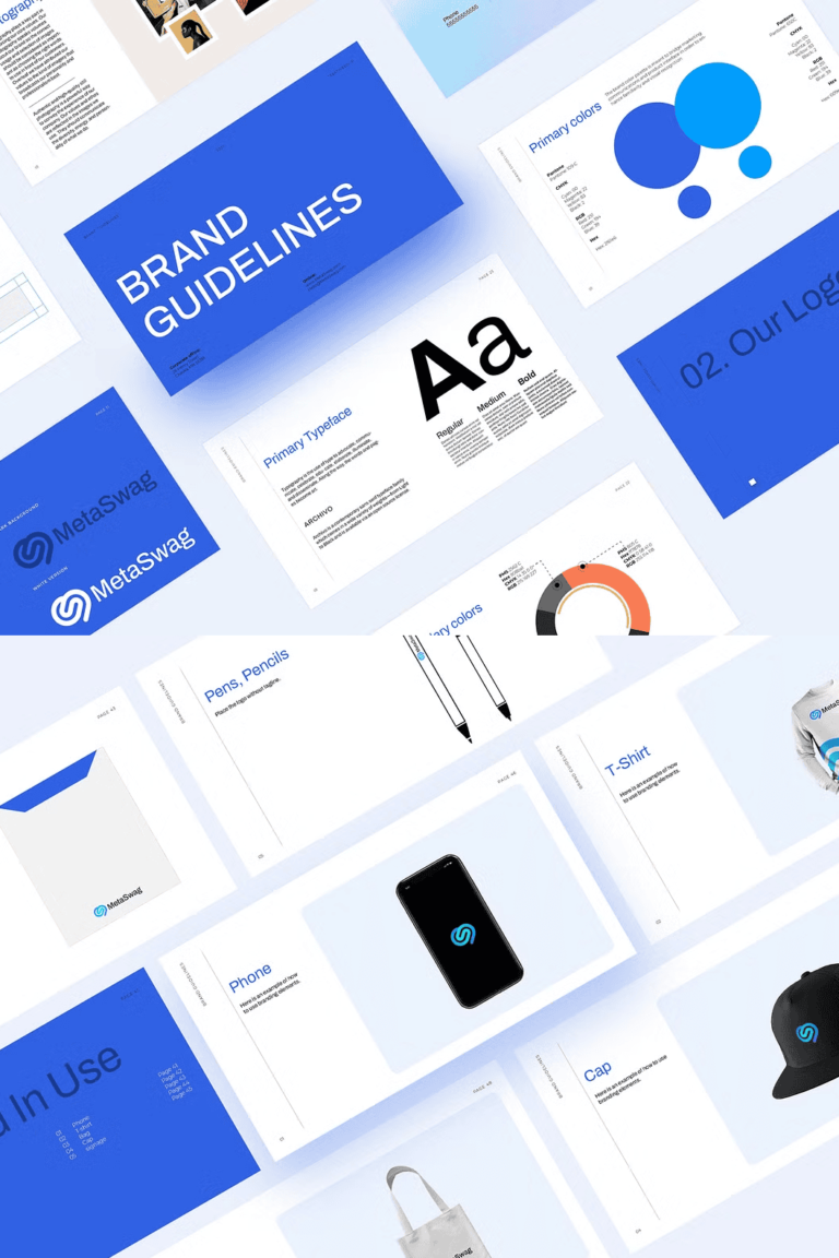 Blue | Brand Guidelines Template - Siteoutsite